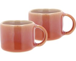 Villa Collection Allure Espressokop Dia 6,5 x 5,1 cm 0,08 liter 2 stuks Paars/Orange