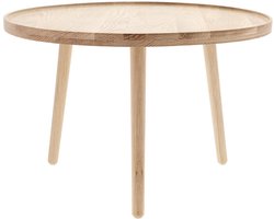 Villa Collection Ebern Tafel Dia 70,5 x 44,5 cm Wit gewassen Eik
