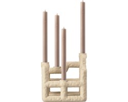 Villa Collection Lyng Kaarshouder 21 x 21 x 23 cm Sand