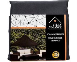 Villa Volance hoge kwaliteit schaduwdriehoek - 3.6 X 3.6 X 3.6 m - UV bescherming schaduwdoek