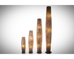 VillaFlor Staande lamp Handmade Vloerlamp woonkamer slaapkamer Design cone gold capiz shell parelmoer schelp 200 cm