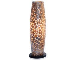 VillaFlor staande lamp tafellamp Handmade Design woonkamer slaapkamer Cone turtle gold capiz 70 cm