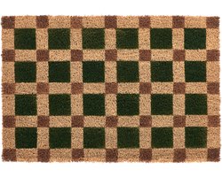 VILLASIS - Deurmat - Beige/Groen - 60 x 90 cm - PVC