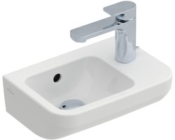 Villeroy & Boch Architectura fontein - 36x26cm - 1 kraangat rechts - met overloop - ceramic wit