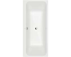 Villeroy & Boch Architectura kunststof - inbouw duobad acryl rechthoekig - 180x80x41.5cm - zonder poten - wit