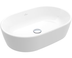 Villeroy & Boch Architectura waskom 60x40x15.5cm - Ovaal met overloopgat Wit Alpin glans Ceramic