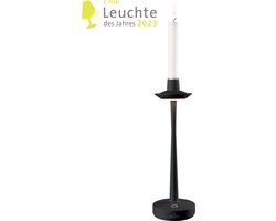 Villeroy & Boch | Combinatie van een tafellamp en een kandelaar | Accu | Zwart
