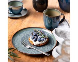 Villeroy & Boch Crafted Serviesset - Breeze GrijsBlauw - 6-delig / 2 personen