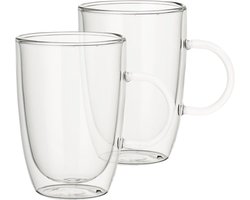 Villeroy & Boch Dubbelwandige Glazen Artesano Hot & Cold Beverages - 390 ml - 2 stuks - met oor