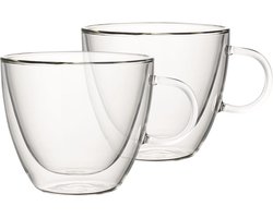 Villeroy & Boch Dubbelwandige Glazen Artesano Hot & Cold Beverages - 420 ml - 2 stuks - met oor