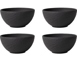Villeroy & Boch - Manufacture Rock Kommen 4 stuks Zwart