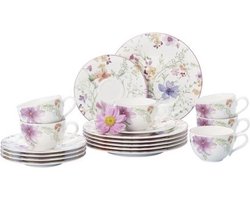 Villeroy & Boch Mariefleur Basic Koffieset - 18 delig - Porselein