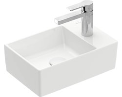 Villeroy & Boch Memento 2.0 - Meubelfontein 40x26 cm, zonder overloop, 1 kraangat, alpine wit 43234G01