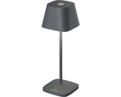 Villeroy & Boch | Neapel Micro | Oplaadbare tafellamp | in-outdoor | IP65 | Dimbaar | Antraciet