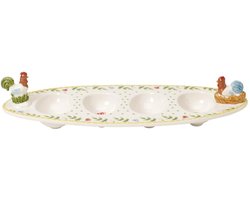 Villeroy & Boch Pasen Spring Awakening Ei bootje Haan en Kip 31 x 12 cm
