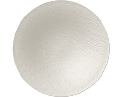 Villeroy & Boch Schaal / Serveerschaal Manufacture Rock – Wit – Ø 29 cm – Stijlvol en Duurzaam – Perfect voor het Serveren van Gerechten, Salades en Meer