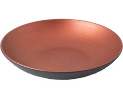 Villeroy & Boch Serveerschaal / Opdienschotel Manufacture Rock Glow – Ø 24 cm – Stijlvol en Duurzaam – Perfect voor het Serveren van Gerechten, Salades en Meer