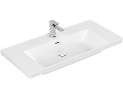 Villeroy & Boch Subway 3.0 meubelwastafel - 100x47cm - 1 kraangat met overloop wit
