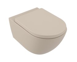 Villeroy & Boch Subway 3.0 Wandcloset Pack - 56cm - zonder spoelrand - diepspoel - twistflush - softclose en quickrelease zitting - ceramic+ - almond (beige)