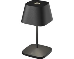 Villeroy & Boch tafellamp Neaples 2.0 LED | Dimbaar | Batterij & laadstation |Kleur Zwart