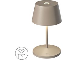 Villeroy & Boch| Tafellamp SEOUL RC | Zand | oplaadbare tafellamp | Indoor-outdoor|