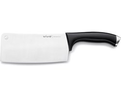 Villeroy & Boch - Vivo - Cleaver - Hakmes - Geschikt voor Professioneel Gebruik - Multifunctioneel Hakmes - Vaatwasmachinebestendigheid - Dubbelzijdig Lemmet - Gebalanceerd Gewicht - Antislip Handvat - Snijplankvriendelijk