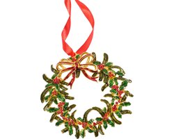 Villeroy & Boch Winter Collage Accessoires Metallhanger Xmas krans d: 9 cm