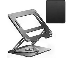 Villux Laptop Standaard Ergonomisch - Laptop Standaard Verstelbaar - Laptophouder - Laptopstandaard - Laptop Verhoger - Laptop Standaard Opvouwbaar - Inclusief Ebook - Inclusief Muismat