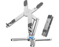 Villux Laptop Standaard Ergonomisch - Laptop Standaard Verstelbaar - Laptophouder - Laptopstandaard - Laptop Verhoger - Laptop Standaard Opvouwbaar - Inclusief Ebook - Inklapbaar