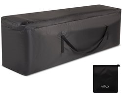 Villux Tuinmeubelhoes Kussen - Tuinkussen Hoes - Waterdicht - 420D - Tuinkussenhoes Opbergtas - Tuinkussentas - Beschermhoes Tuinmeubelen - Hoes Voor Tuinkussens - Beschermhoes Loungeset - 200cmx75cmx60cm