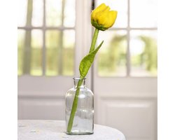 Vilt Bloem - Tulp Gwen Geel - 40cm - Fairtrade Homedecoratie
