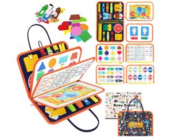 Vilt Draagbare Kinderkleding Leerbord Speelgoed, Early Education Education Boards, Sensory Toys, Montessori Children ' S Activity Board Leerspeelgoed, Educatief Speelgoed Geschikt Voor Jongens En Meisjes Van 3-4 Jaar