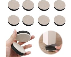 Vilt Meubelpads 8 Stuks 1.3cm Dikke Zelfklevende Viltpads Antislip Zelfklevende Viltpad voor alle soorten meubilair, zoals banken, bedden, tafels en stoelen, koelkasten, kleerhangers, kledingkasten, boekenkasten