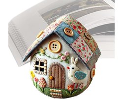 Vilt Paasei Knutselset - Beginner Knutselen - Paasdecoratie Maken - Inclusief Materiaal - 7.5 cm Hoog - Diverse Kleuren
