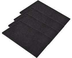 Vilt Pads - Meubelbeschermers Stoelvoeten - Vloer Beschermen - Zelfklevend Dik Vilt - 25 x 13 cm - Zwart Bruin