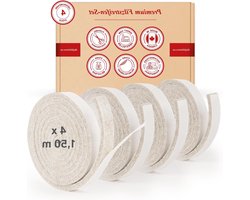 Viltglijders zelfklevend 4 rollen 12 mm breed 5 mm dik elk 15 m lang voor zware meubels en stoelen - Bescherming voor parket of laminaat, Made in Canada