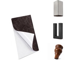 Viltglijders, zelfklevend, op maat te snijden, 100 x 250 mm (dikte 3 mm), kras-, slip- en geluidsisolatie voor meubels, extra duurzaam, Made in Italy