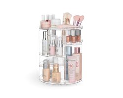 Vimora Make Up Organizer 360º Draaibaar - Skincare organizer- Voor make up tafel - Transparant