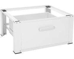 VIN® Wasmachine Verhoger - Wasmachine Verhoger met Lade - Wasmachine Sokkel Met Laadcapaciteit tot 150 KG - Wasmachine Kast - Wasmachine Ombouw – Wasmachineverhoger - 63 x 54 cm - Wit