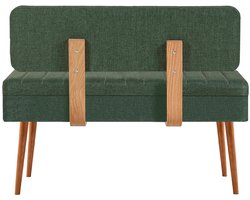 Vina Bank | 100% MELAMINE | Atlantische den, Groen - Emob - Eetkamerbank - Groen - Spaanplaat