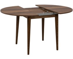 Vina Uitschuifbare eettafel | 100% MELAMINE | Walnoot - Emob - Keukentafel - Melamine; Spaanplaat