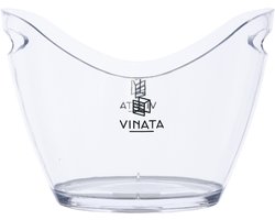 Vinata Bartolo wijnkoeler - transparant - 3.5 L - wijnkoeler staaf - flessenkoeler - koelelement fles - wijnschenker