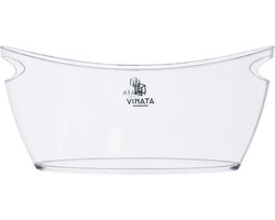Vinata Bartolo wijnkoeler - transparant - 6 L - wijnkoeler staaf - flessenkoeler - koelelement fles - wijnschenker