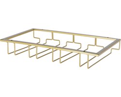 Vinata Glazenrek plafond 4 rijen - goud