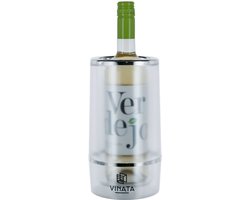 Vinata Lys dubbelwandige wijnkoeler - mat - 1.5 L - wijnkoeler staaf - flessenkoeler - koelelement fles - wijnschenker
