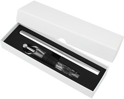 Vinata Tergola wijnkoeler stick met wijnstopper - wijnkoeler staaf - flessenkoeler - koelelement fles - wijnschenker