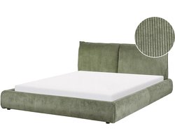 VINAY - Waterbed - Olijfgroen - 160 x 200 cm - Corduroy