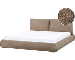 VINAY - Waterbed - Taupe - 180 x 200 cm - Bouclé