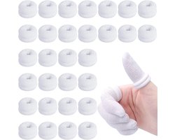 Vingercondoom - 30 Stuks - Ademend - Vingerbanden - Vingerverband - Lang Vingerverband - Buisvormig - Ademende Vingers - Vingertopbescherming - Snijvingerbedjes - Vingerbescherming Bij Verwondingen - Kan Worden Gebruikt in De Keuken, Op Het Werk