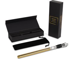 VINO RICO - The Gold Edition - Luxe Wine Cooler Stick - 3 in 1 wijnkoeler - Wijnfles koeler - Wijnkoeler staaf - Wijn schenker - Wine chiller - RVS - Geschikt voor elke fles - Luxe geschenkdoos - Cadeau verpakking - Sint Kerst Cadeau - Gift
